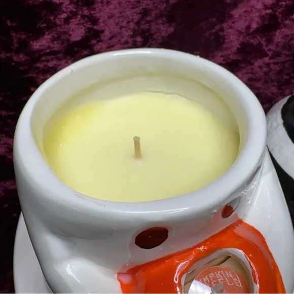 Madison House Halloween Ghost Boo Candle w/Fuzzy Pom Pom Hat&Mini Pumpkin Candle - Picture 8 of 12